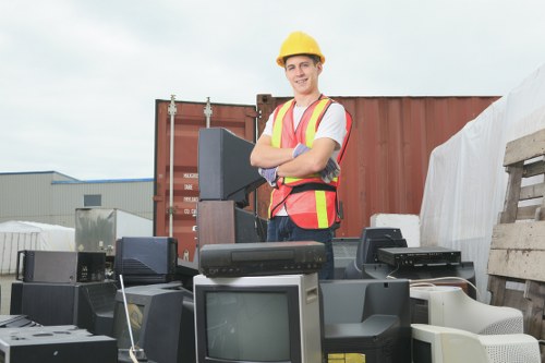 Recycling process in action