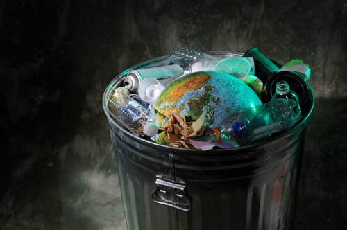 Professional waste collection truck in Abbey Wood